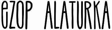 Ezop Alaturka yazı logosu